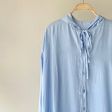 【ハモミシノオトナフク】Polyester Rayon Hooded Shirt