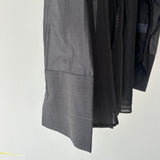 【ハモミシノオトナフク】Sheer Ruffle Shirt