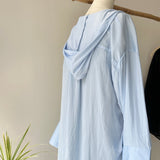 【ハモミシノオトナフク】Polyester Rayon Hooded Shirt