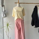 【ハモミシノオトナフク】Cool-Touch Embossed T-Shirt