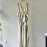 【ハモミシノオトナフク】Summer Tweed Ruffle All-in-One