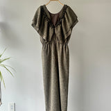 【ハモミシノオトナフク】Summer Tweed Ruffle All-in-One