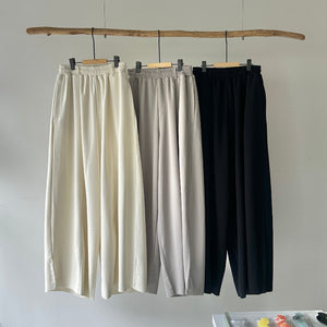 【ハモミシノオトナフク】Self-Cut Cocoon Wide Pants