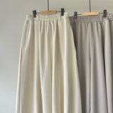 【ハモミシノオトナフク】Self-Cut Cocoon Wide Pants