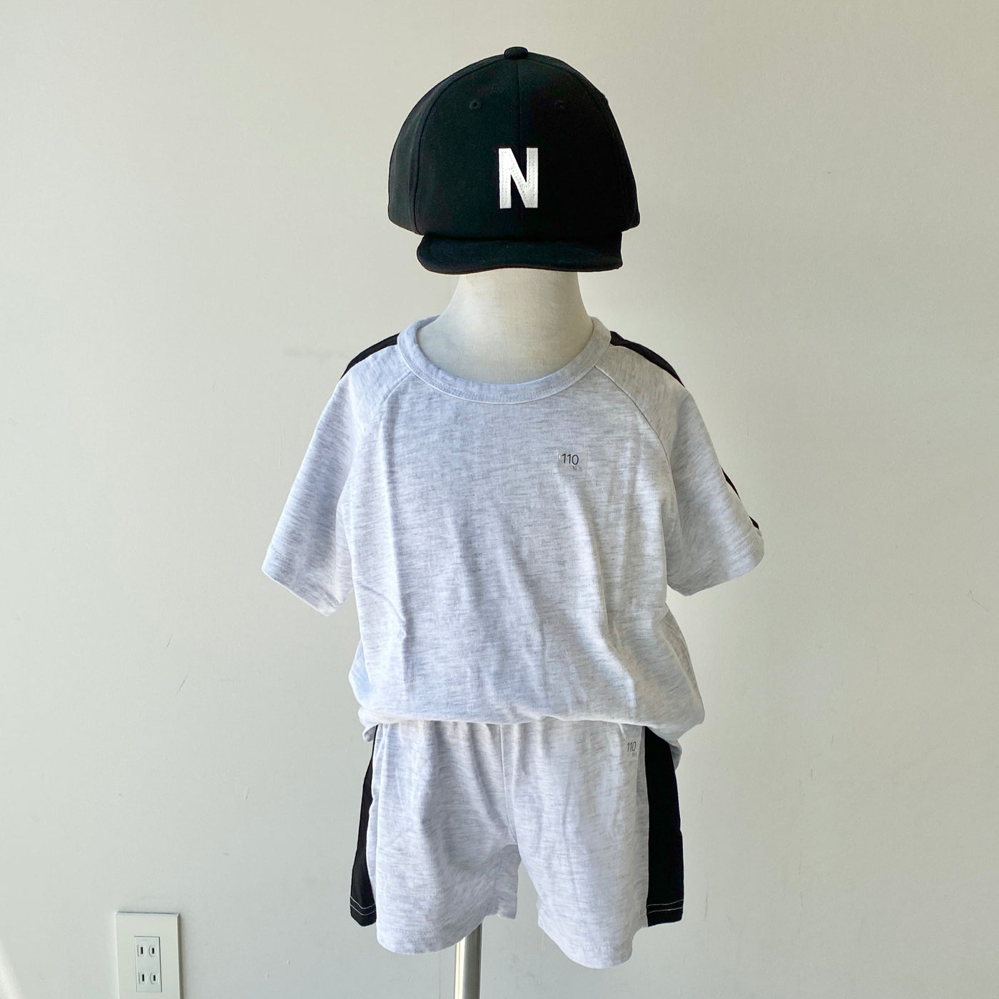 【hamomisi】Side line T-shirt(100~150)