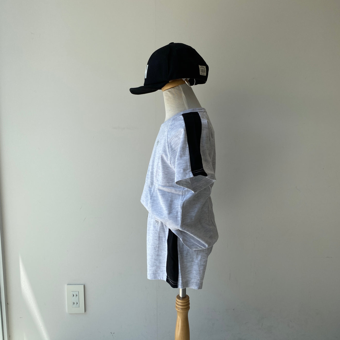 【hamomisi】Side line shorts(90~150)