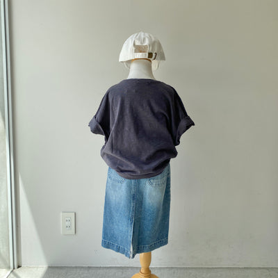 【hamomisi】Denim skirt(100~120)