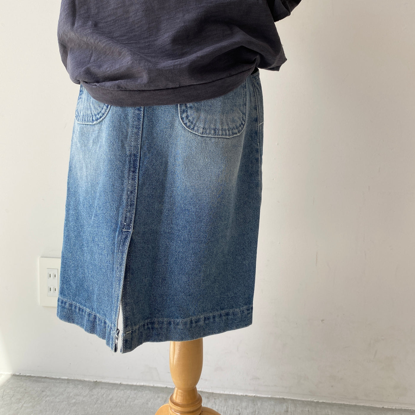 【hamomisi】Denim skirt(100~120)