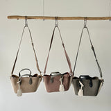 【ハモミシノオトナフク】Two-Tone 2-Way Tote Bag