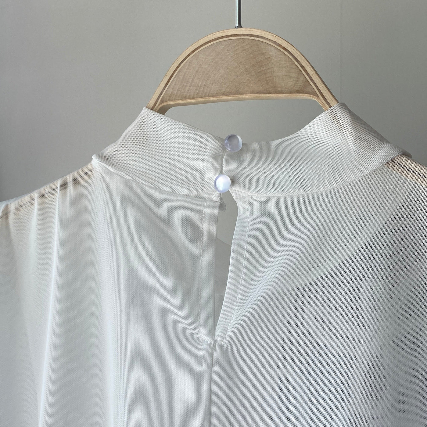 【ハモミシノオトナフク】tape embroidery sheer blouse