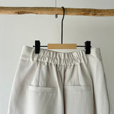 【ハモミシノオトナフク】Poly Twill Wide Tuck Pants