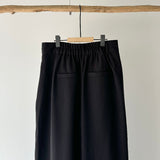 【ハモミシノオトナフク】Poly Twill Wide Tuck Pants