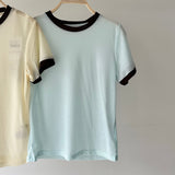 【ハモミシノオトナフク】Sheer Ringer T-Shirt