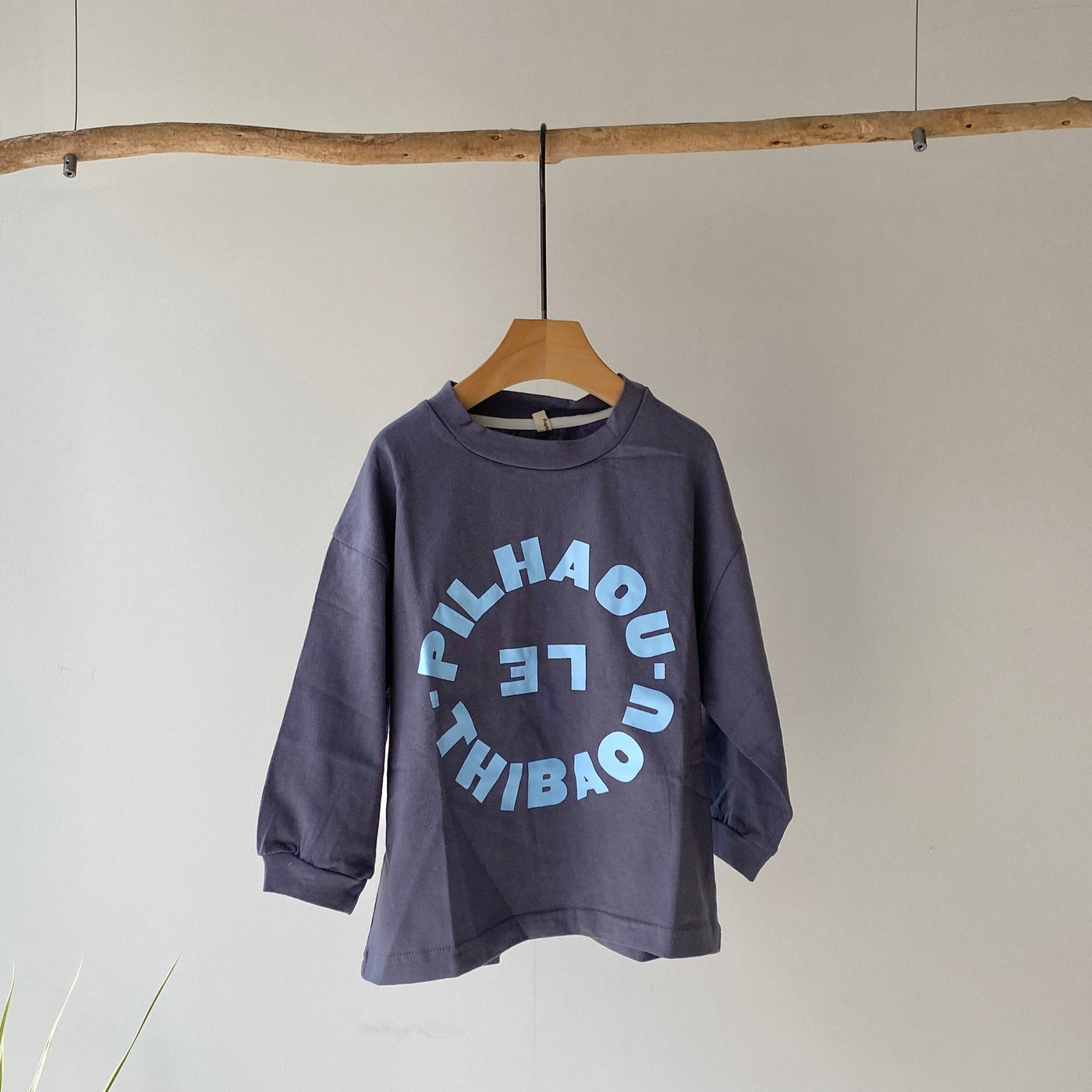 【hamomisi】Pronted sweatshirt(90.110.120)