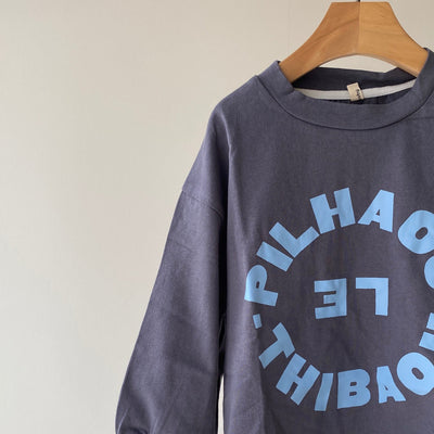 【hamomisi】Pronted sweatshirt(90.110.120)