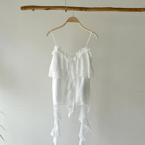 【ハモミシノオトナフク】Multi-Frill Layered Cami