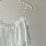 【ハモミシノオトナフク】Multi-Frill Layered Cami