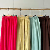 【ハモミシノオトナフク】Cooling Gathered Flare Maxi Skirt