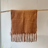 【ハモミシノオトナフク】Thick fringe plump muffler