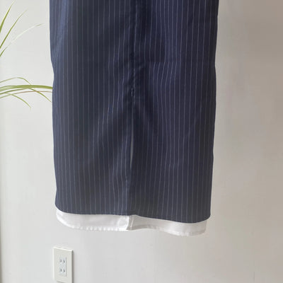 【ハモミシノオトナフク】Striped straight skirt