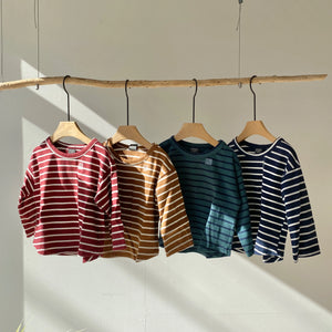 Border long T-shirt (90~150)