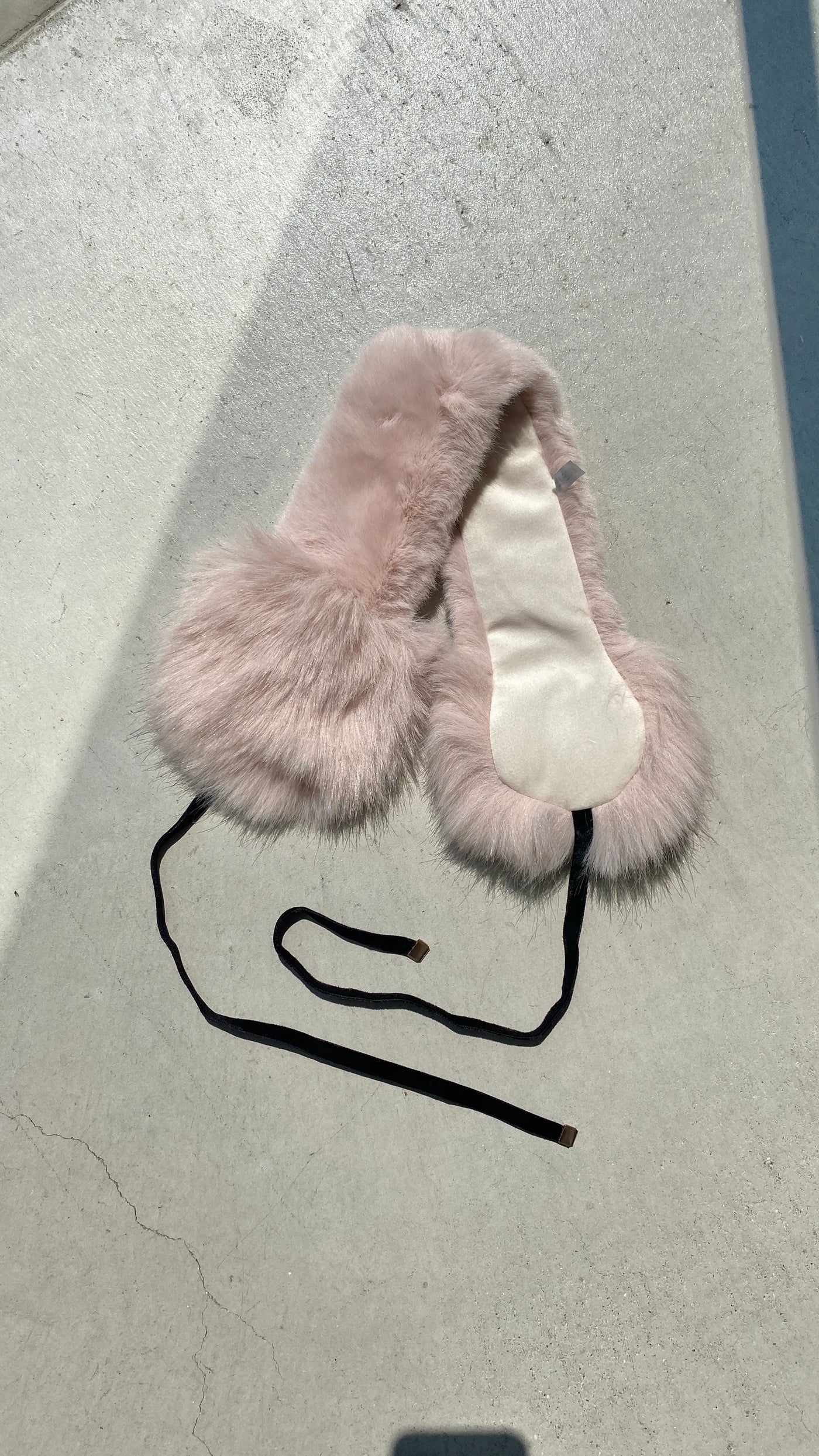 【ハモミシノオトナフク】Fur ear muffler