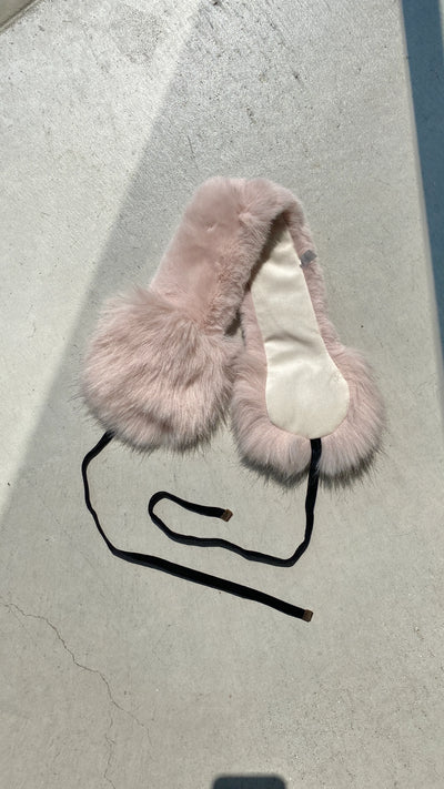 【ハモミシノオトナフク】Fur ear muffler