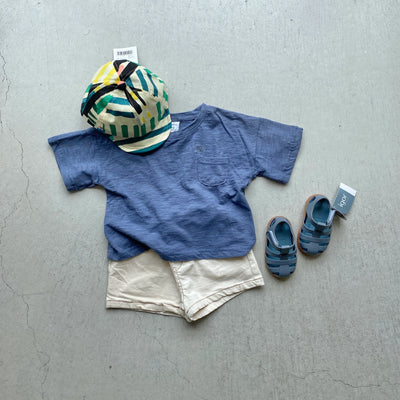 【hamomisi】Chest pocket t-shirt(80~120)