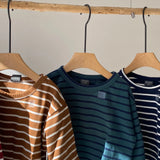 【hamomisi】Border long T- shirt (90~150)