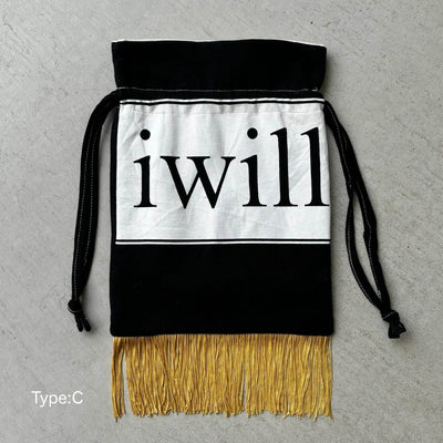【hamomisi】Remake fringe drawstring bag