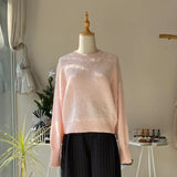 【ハモミシノオトナフク】Mohair crew neck pullover