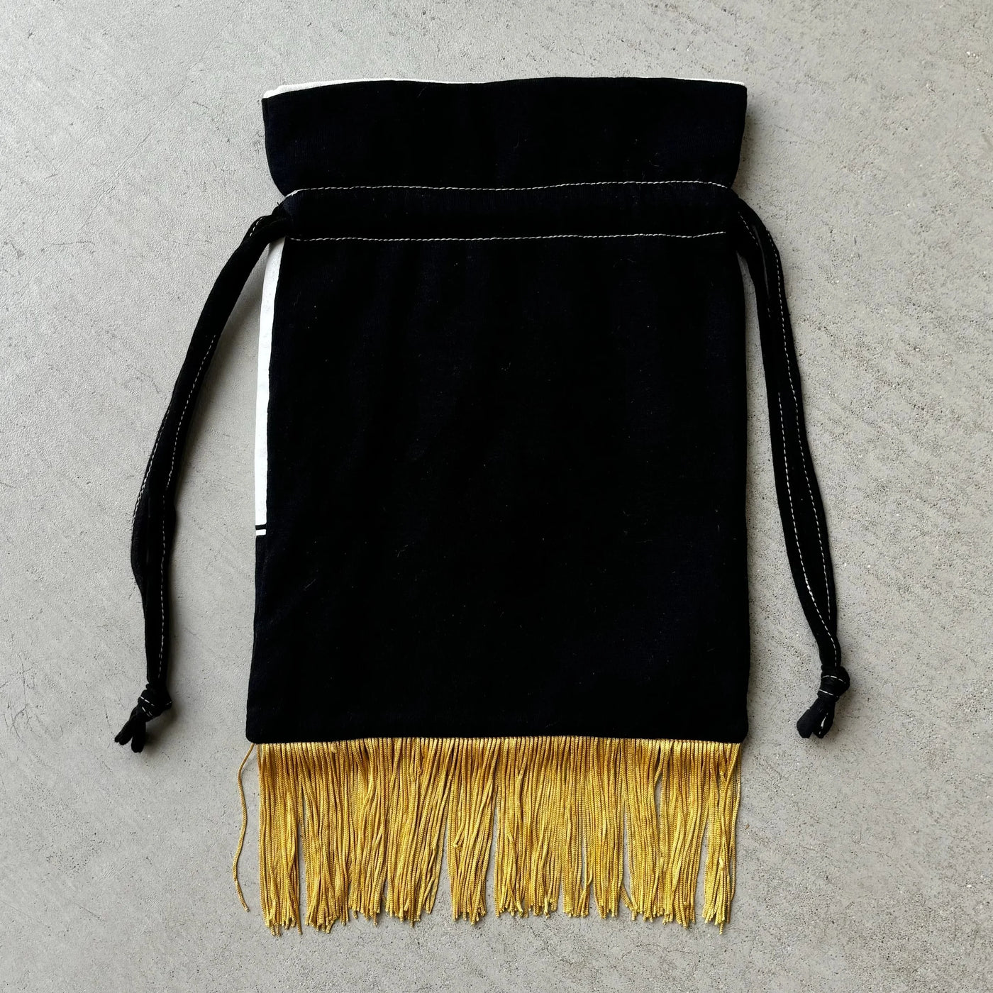 【hamomisi】Remake fringe drawstring bag