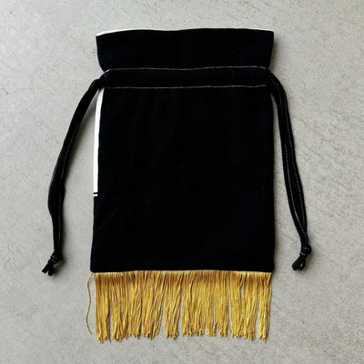 【hamomisi】Remake fringe drawstring bag