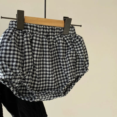 【hamomisi】Checkered pants set(73~90)