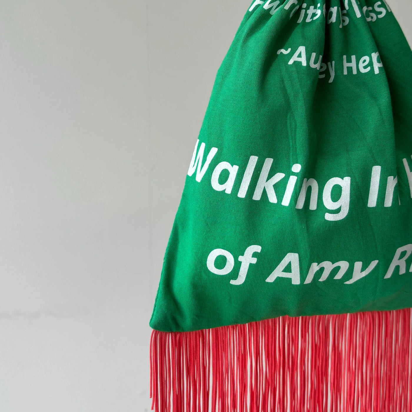 【hamomisi】Remake fringe drawstring bag