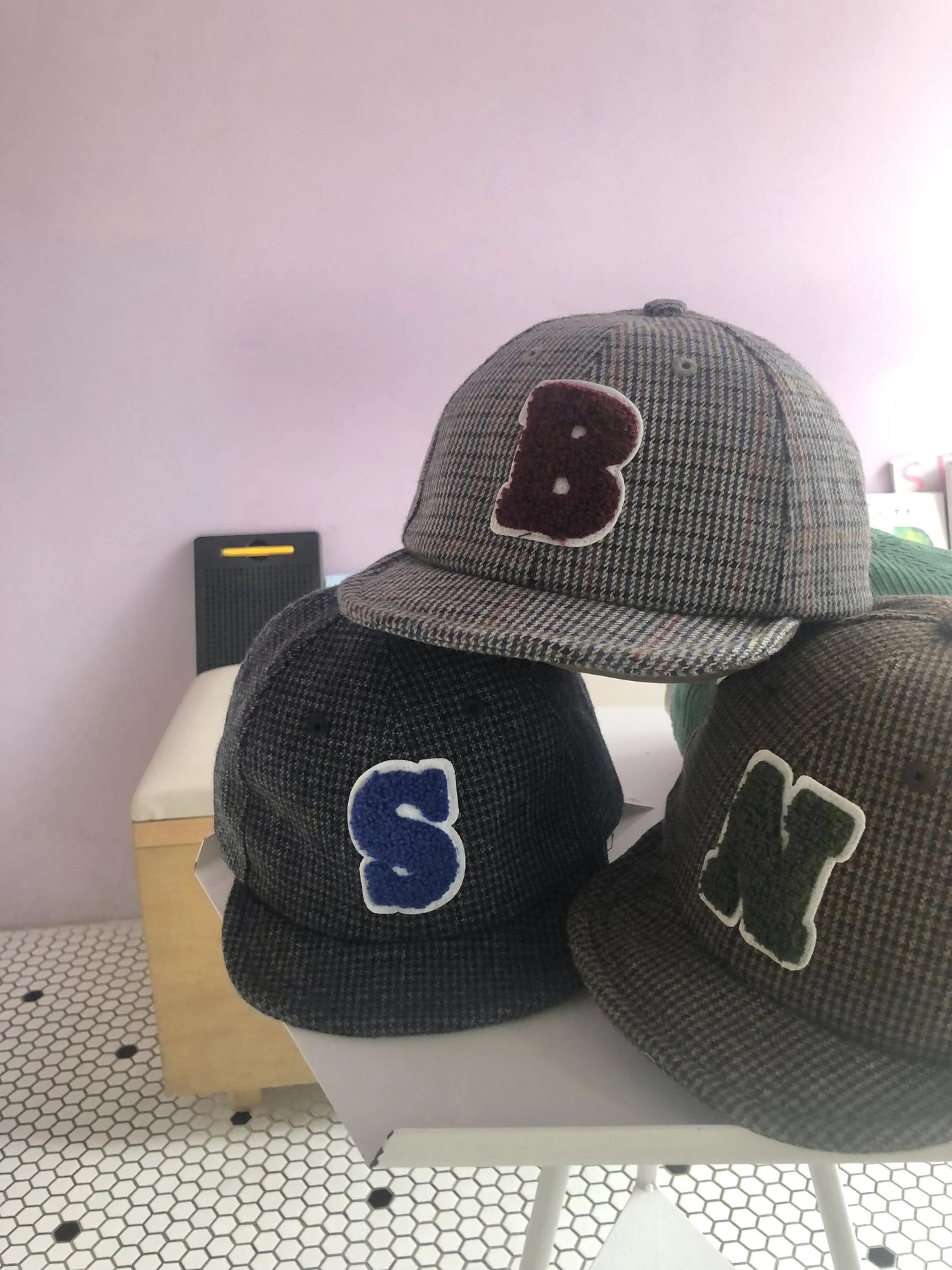 【hamomisi】kids check logo cap(52.54cm)