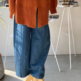 【ハモミシノオトナフク】Denim curve pants