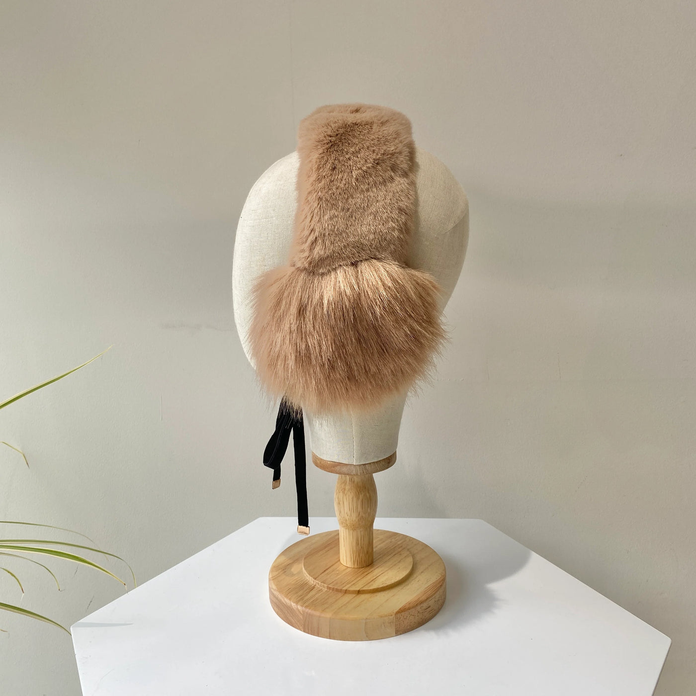 【ハモミシノオトナフク】Fur ear muffler