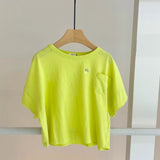 【hamomisi】Chest pocket T-shirt(80~130)