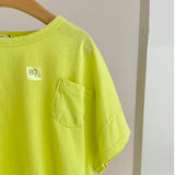 【hamomisi】Chest pocket T-shirt(80~130)