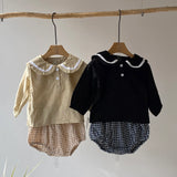 【hamomisi】Checkered pants set(73~90)