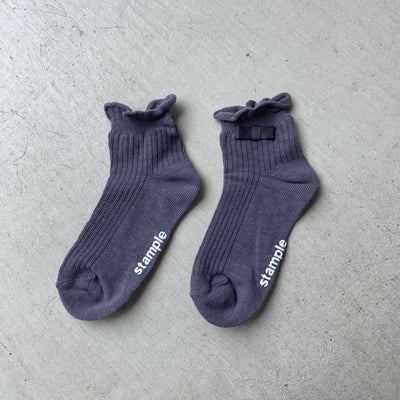 【hamomisi】Grosgrain Ribbon Shot Socks
