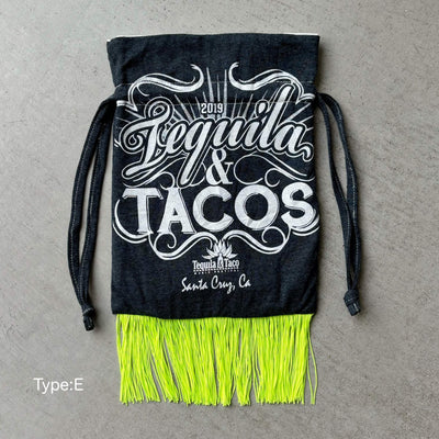 【hamomisi】Remake fringe drawstring bag