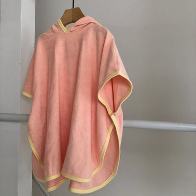 【hamomisi】hooded towel poncho(90~110)