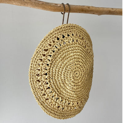 【hamomisi】Paper openwork beret