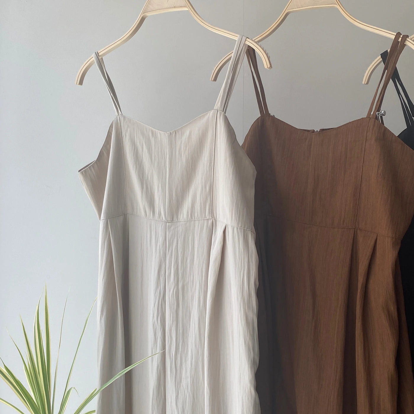 【ハモミシノオトナフク】Linen-like bustier-style salopette