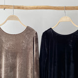 【ハモミシノオトナフク】Velour back open OP