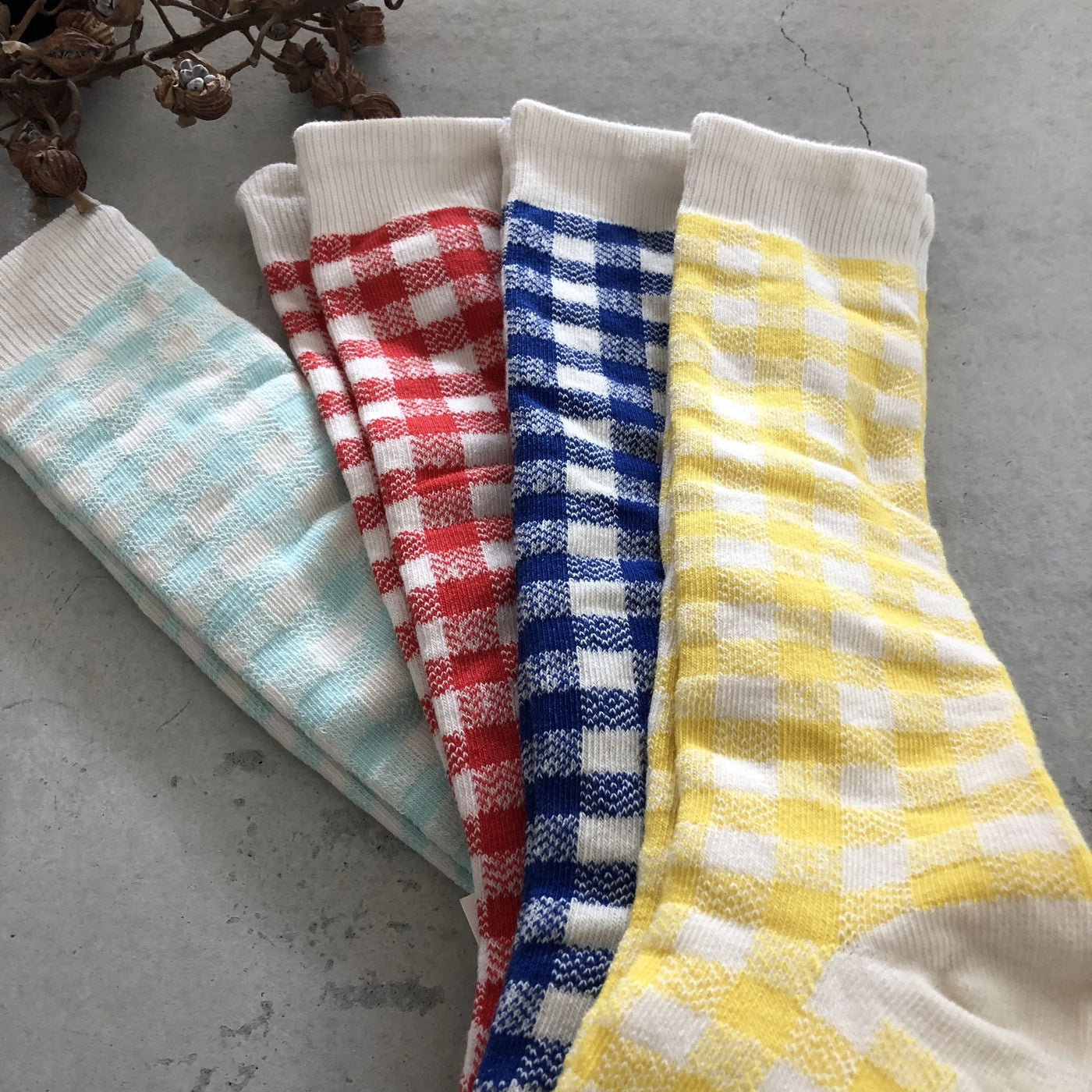 【hamomisi】Plaid socks