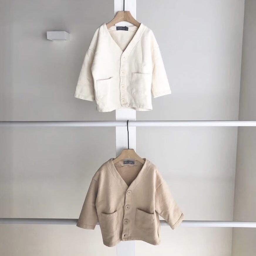 【hamomisi】Cotton cardigan(100~140)