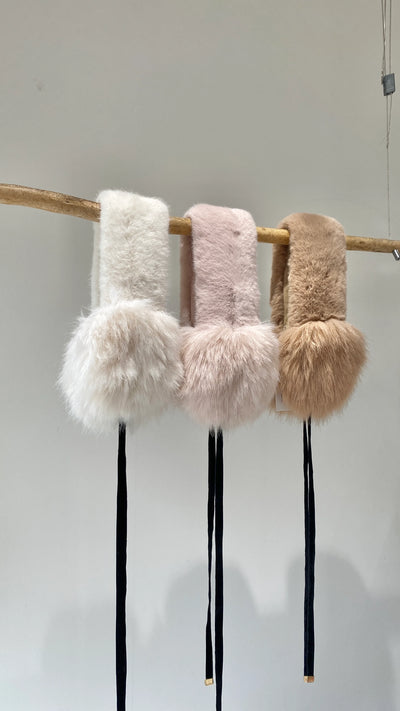 【ハモミシノオトナフク】Fur ear muffler